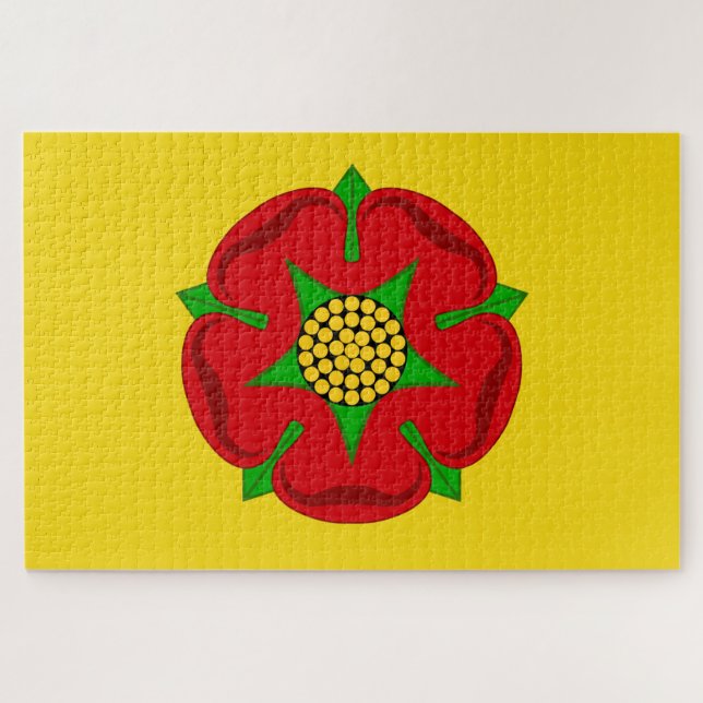 Flagge von Lancashire Puzzle (Horizontal)
