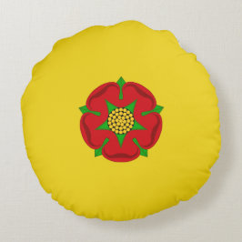 Flagge von Lancashire Rundes Kissen