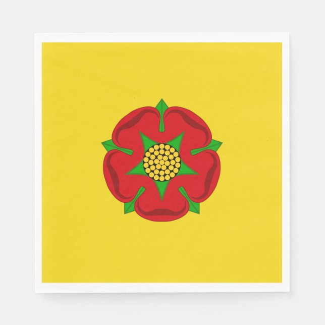 Flagge von Lancashire Serviette (Vorderseite)