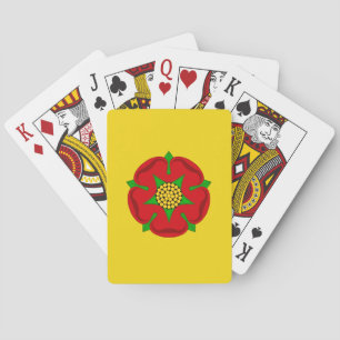 Flagge von Lancashire Spielkarten