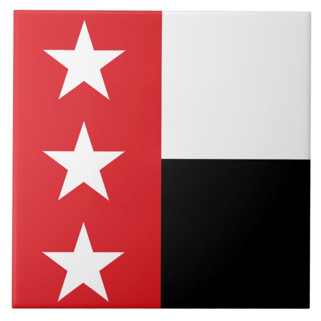 Flagge von Laredo (Texas) Fliese (Vorderseite)
