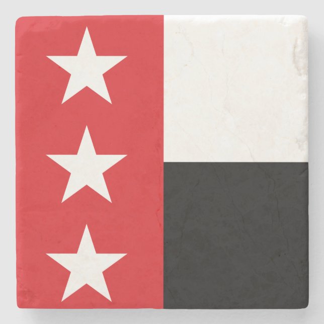 Flagge von Laredo (Texas) Steinuntersetzer (Vorderseite)