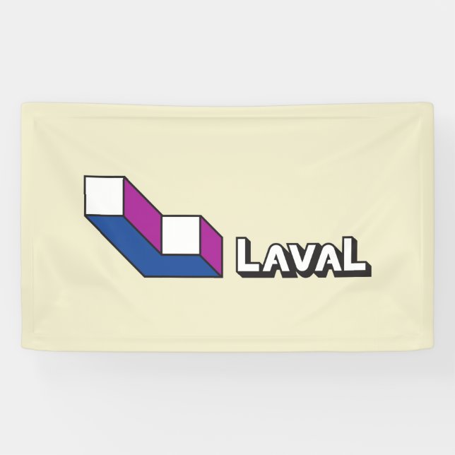 Flagge von Laval (Quebec, Kanada) Banner (Horizontal)