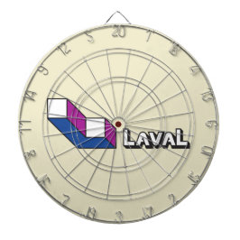 Flagge von Laval (Quebec, Kanada) Dartscheibe