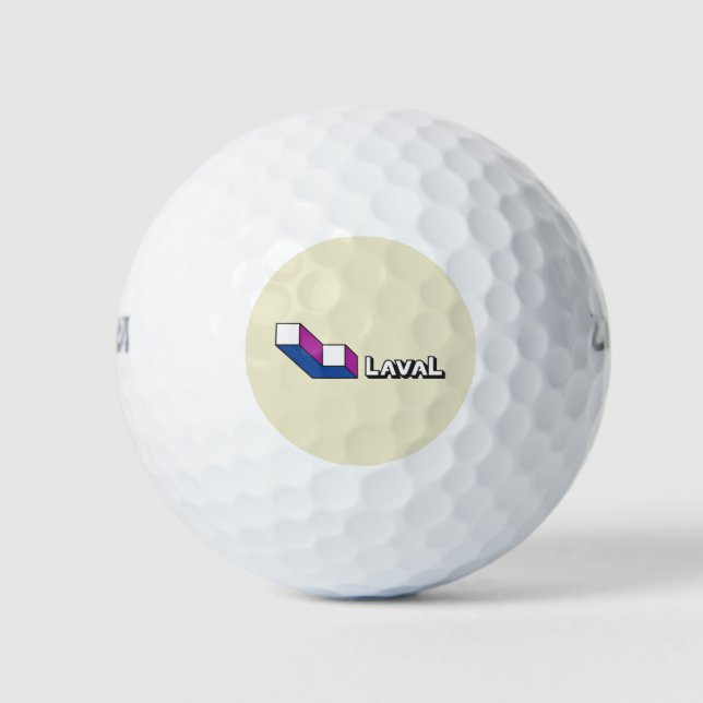 Flagge von Laval (Quebec, Kanada) Golfball (Vorderseite)