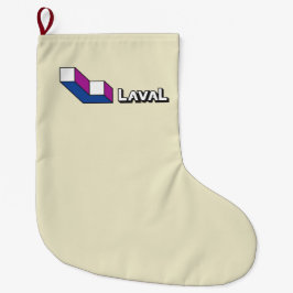 Flagge von Laval (Quebec, Kanada) Großer Weihnachtsstrumpf