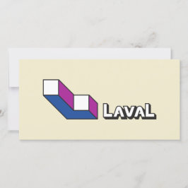 Flagge von Laval (Quebec, Kanada) Karte