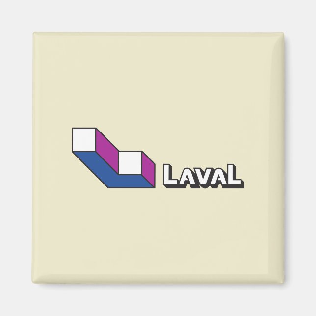 Flagge von Laval (Quebec, Kanada) Magnet (Vorne)