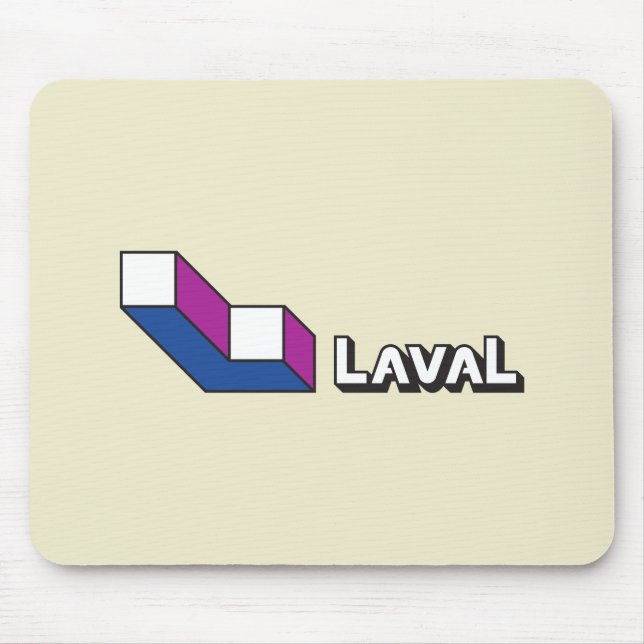 Flagge von Laval (Quebec, Kanada) Mousepad (Vorne)