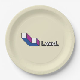 Flagge von Laval (Quebec, Kanada) Pappteller