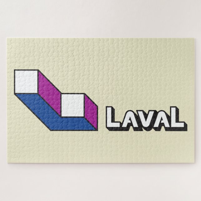 Flagge von Laval (Quebec, Kanada) Puzzle (Horizontal)