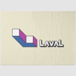 Flagge von Laval (Quebec, Kanada) Seidenpapier