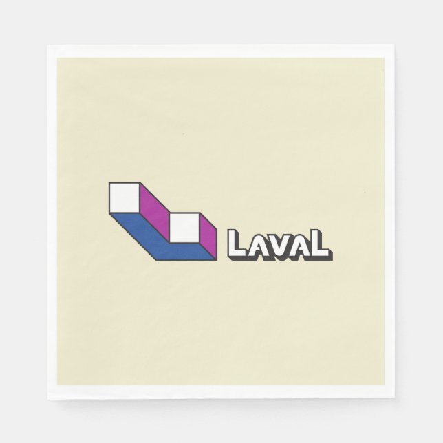 Flagge von Laval (Quebec, Kanada) Serviette (Vorderseite)