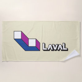 Flagge von Laval (Quebec, Kanada) Strandtuch