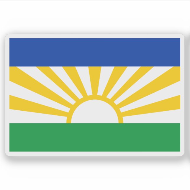 Flagge von Lebowa, der Republik Südafrika Aufkleber (Vorderseite)