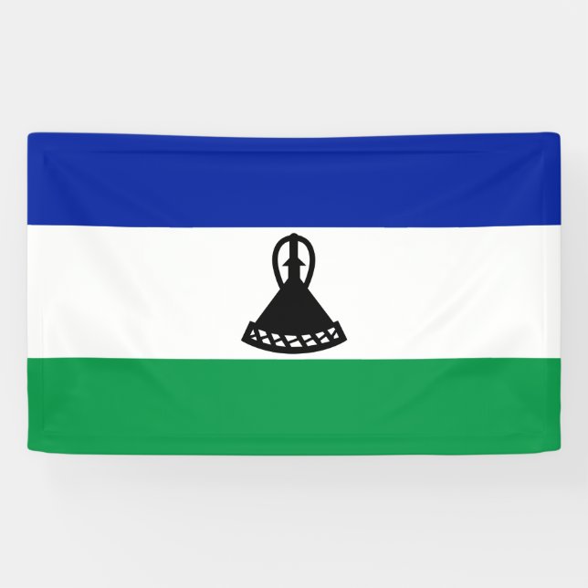 Flagge von Lesotho Banner (Horizontal)