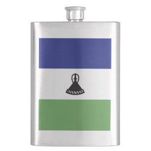 Flagge von Lesotho Flachmann