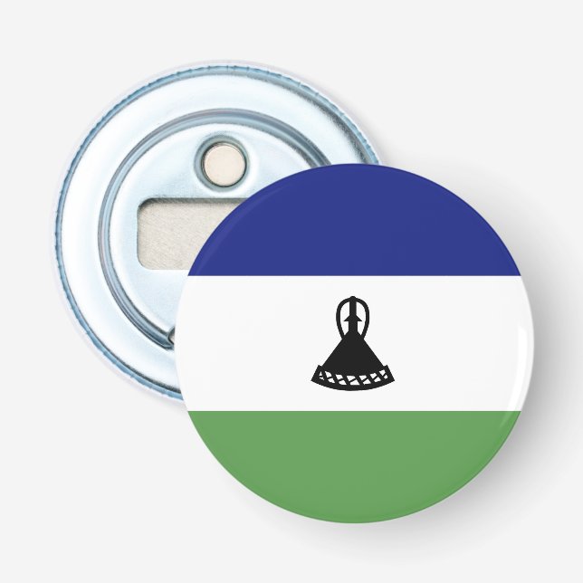 Flagge von Lesotho Flaschenöffner (Vorderseite)