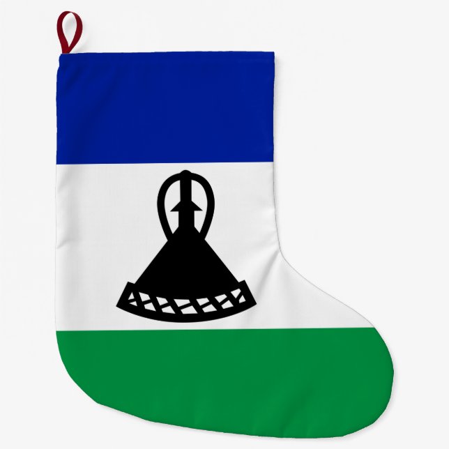 Flagge von Lesotho Großer Weihnachtsstrumpf (Vorderseite)