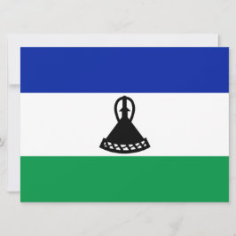 Flagge von Lesotho Karte
