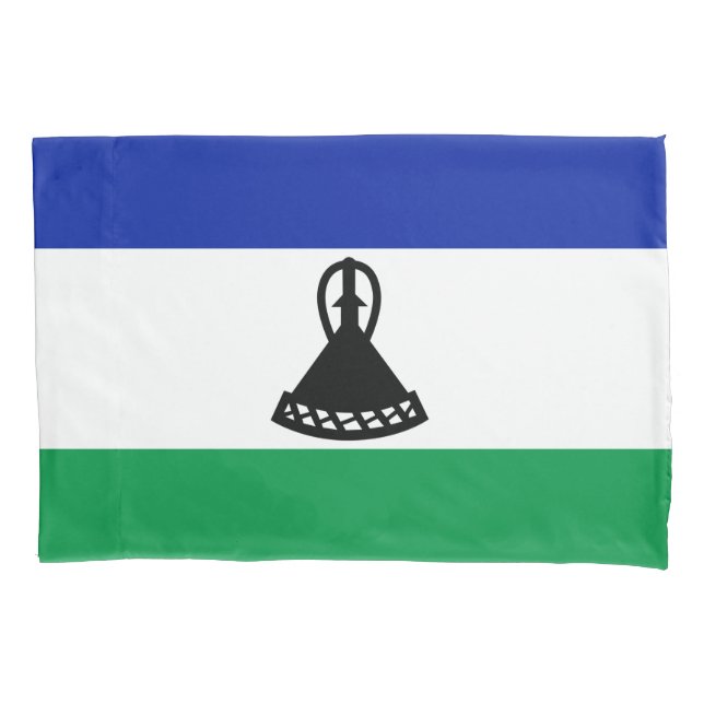 Flagge von Lesotho Kissenbezug (Vorderseite-Links)