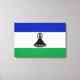 Flagge von Lesotho Leinwanddruck