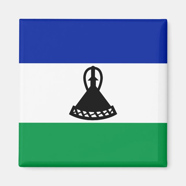 Flagge von Lesotho Magnet (Vorne)