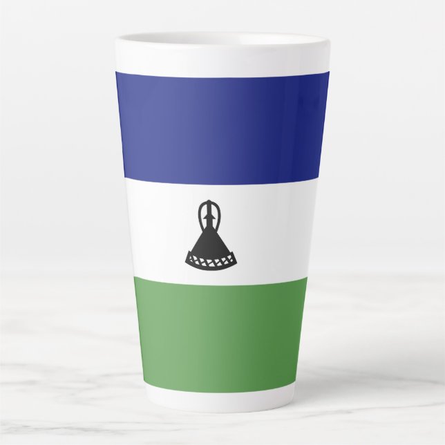 Flagge von Lesotho Milchtasse (Vorderseite)