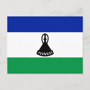 Flagge von Lesotho Postkarte
