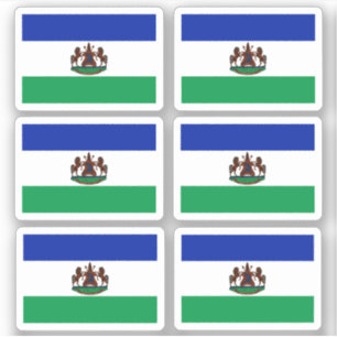 Flagge von Lesotho - Sammelaufkleber Aufkleber