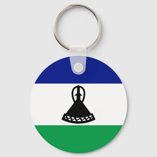 Flagge von Lesotho Schlüsselanhänger (Vorderseite)