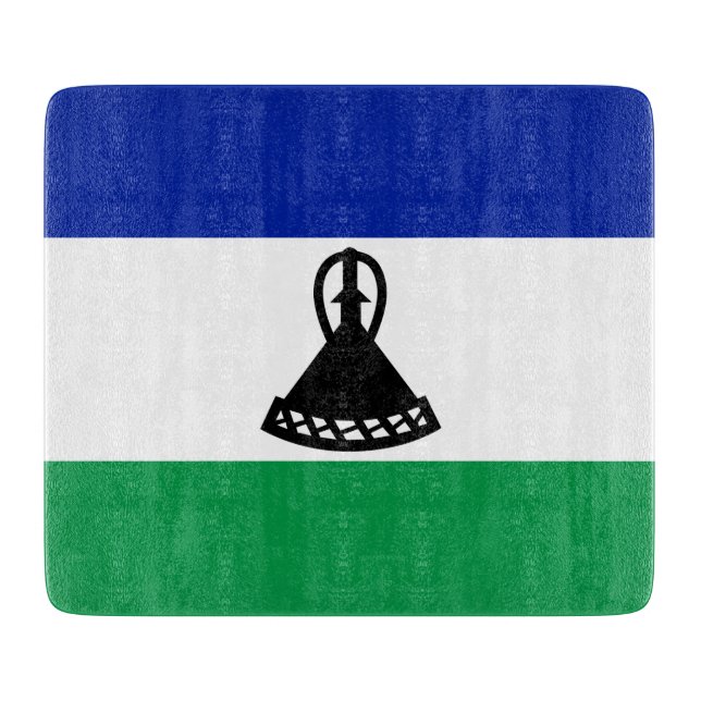 Flagge von Lesotho Schneidebrett (Vorderseite)