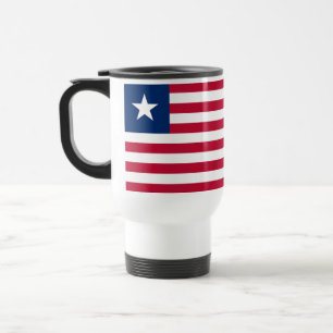 Flagge von Liberia Reisebecher