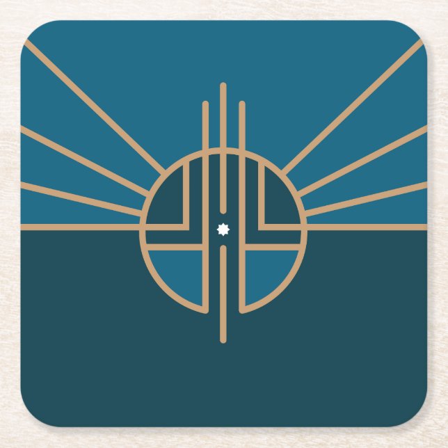 Flagge von Lincoln, Nebraska Rechteckiger Pappuntersetzer (Vorderseite)