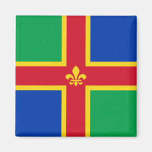 Flagge von Lincolnshire Magnet
