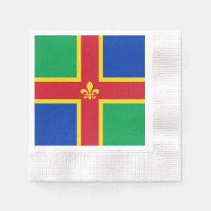 Flagge von Lincolnshire Serviette