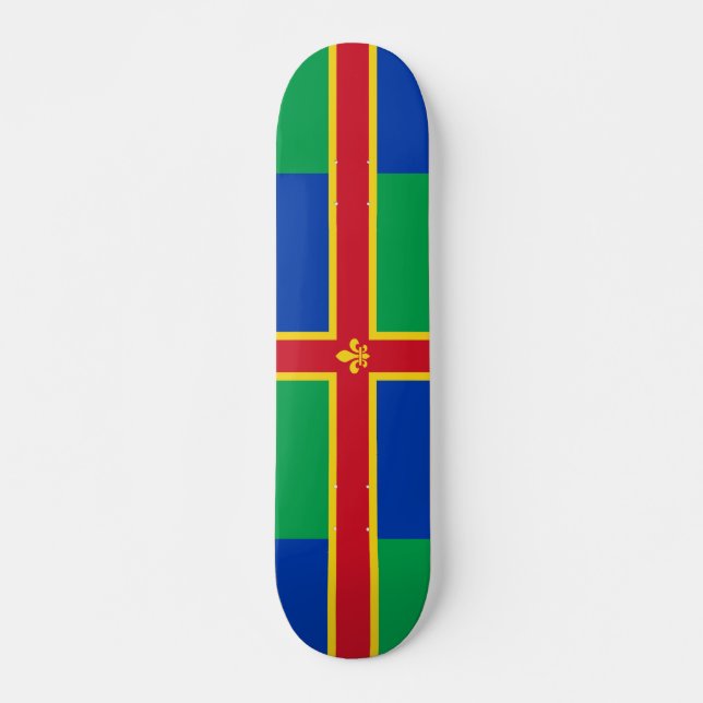 Flagge von Lincolnshire Skateboard (Vorne)