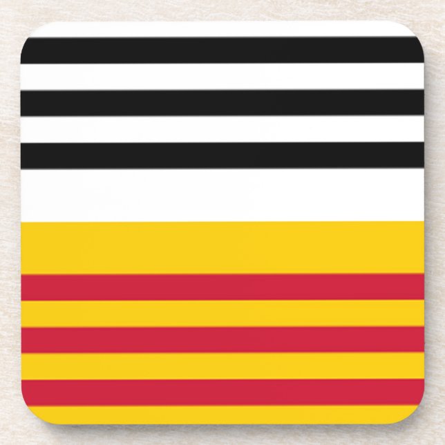 Flagge von Loon op Zand Getränkeuntersetzer (Vorderseite)