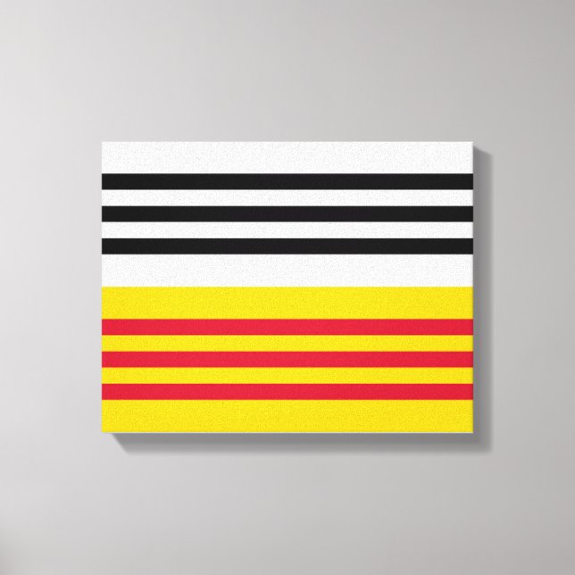 Flagge von Loon op Zand Leinwanddruck (Vorderseite)