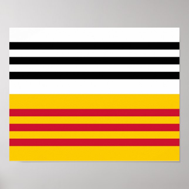 Flagge von Loon op Zand Poster (Vorne)