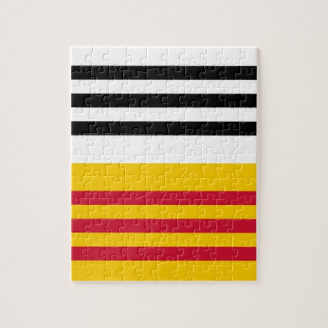 Flagge von Loon op Zand Puzzle (Vertikal)