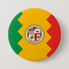 Flagge von Los Angeles (Kalifornien, USA) Button