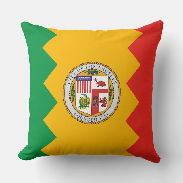 Flagge von Los Angeles (Kalifornien, USA) Kissen (Vorderseite)