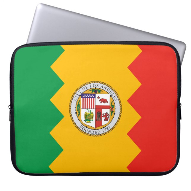 Flagge von Los Angeles (Kalifornien, USA) Laptopschutzhülle (Vorderseite)