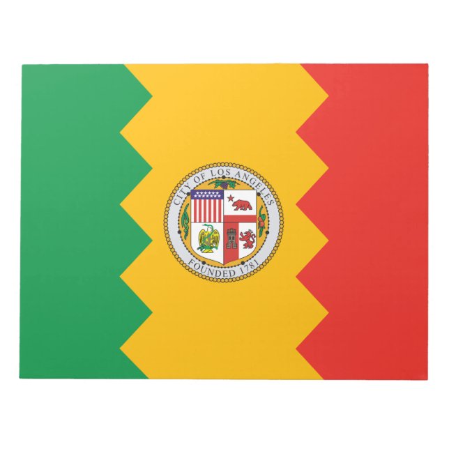 Flagge von Los Angeles (Kalifornien, USA) Notizblock (Vorderseite)