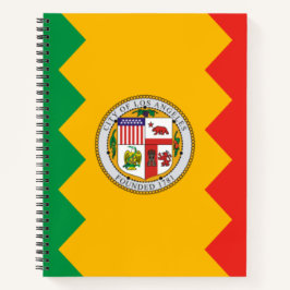 Flagge von Los Angeles (Kalifornien, USA) Notizbuch