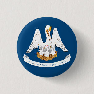 Flagge von Louisiana Button