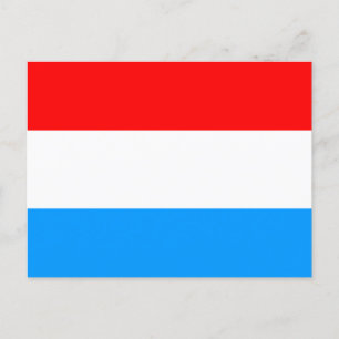 Flagge von Luxemburg Postkarte