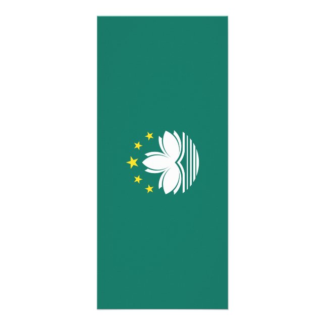 Flagge von Macau Werbekarte (Vorne)