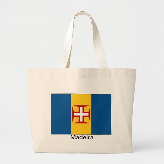 Flagge von Madeira Jumbo Stoffbeutel (Vorne)